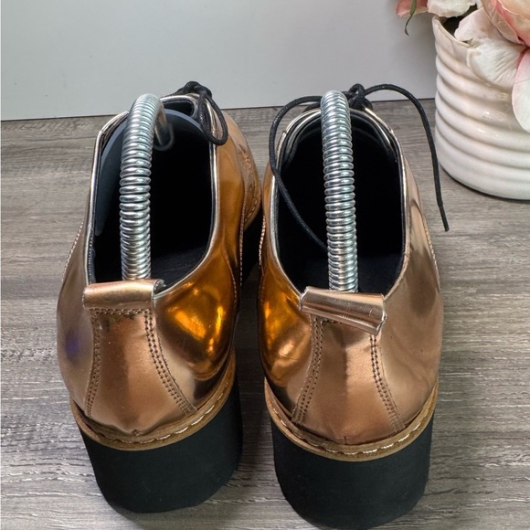 Shelly’s London Mirror Metallic platform shoes size EU39/US8-8.5 EUC - Picture 5 of 10